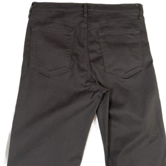 Banana Republic High Rise Flare Jean Size 31 Long Deep Black - Picture 8 of 16